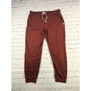 Vuori Performance Jogger Womens Large Russet Good Heathered Drawstring VW303